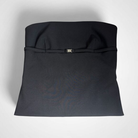 NWOT Zara Top Strapless Black Cropped sz S Backless - Picture 10 of 10